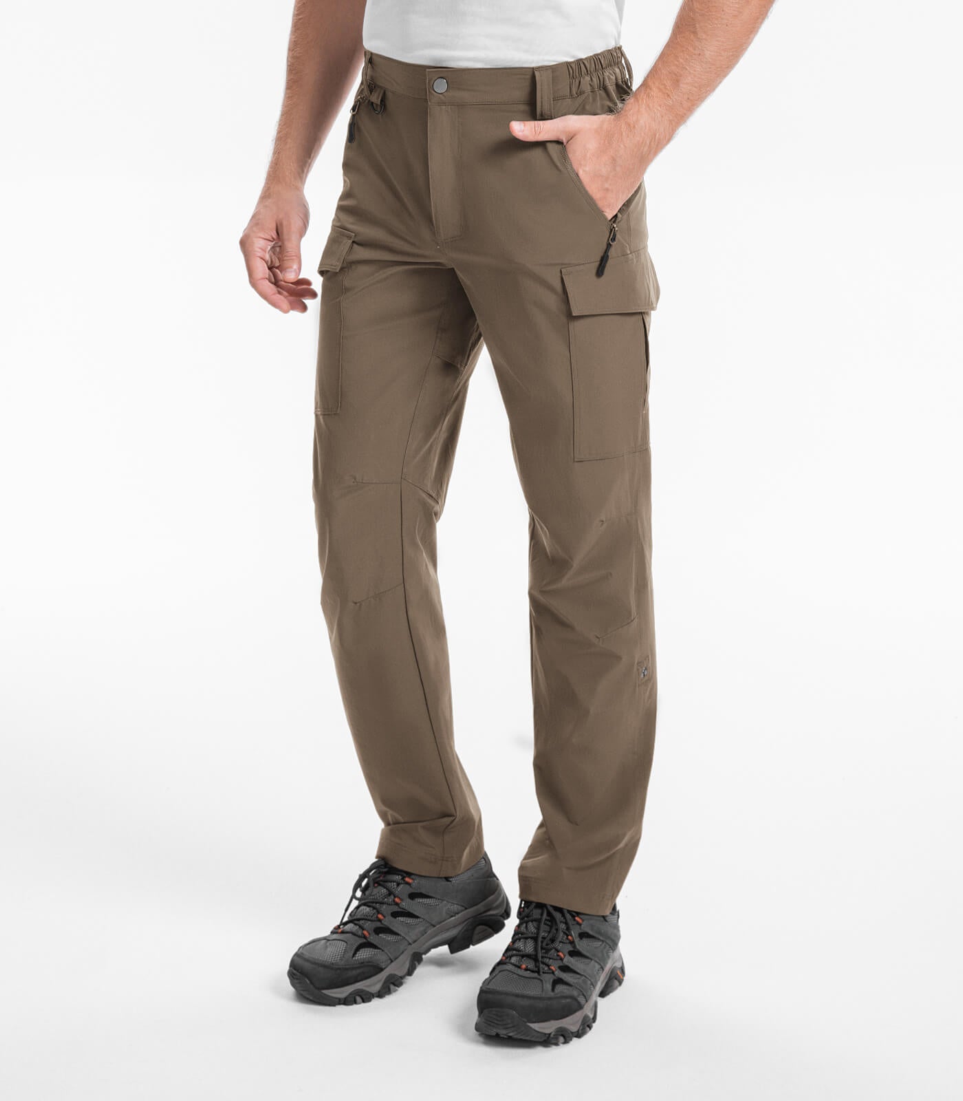 Men's Hiking Cargo Pants Water-Resistant Quick Dry - HikerFlex M033