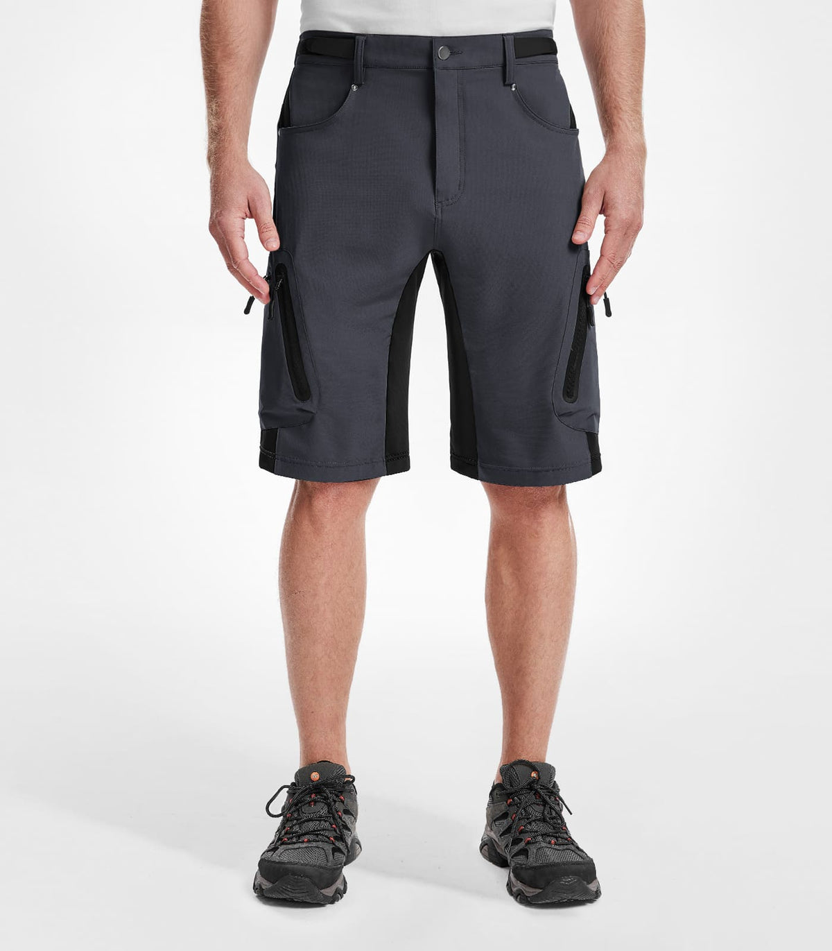 Men's Hiking Cargo Shorts #Color_dark grey