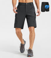 mens padded mountain bike shorts #Color_dark grey