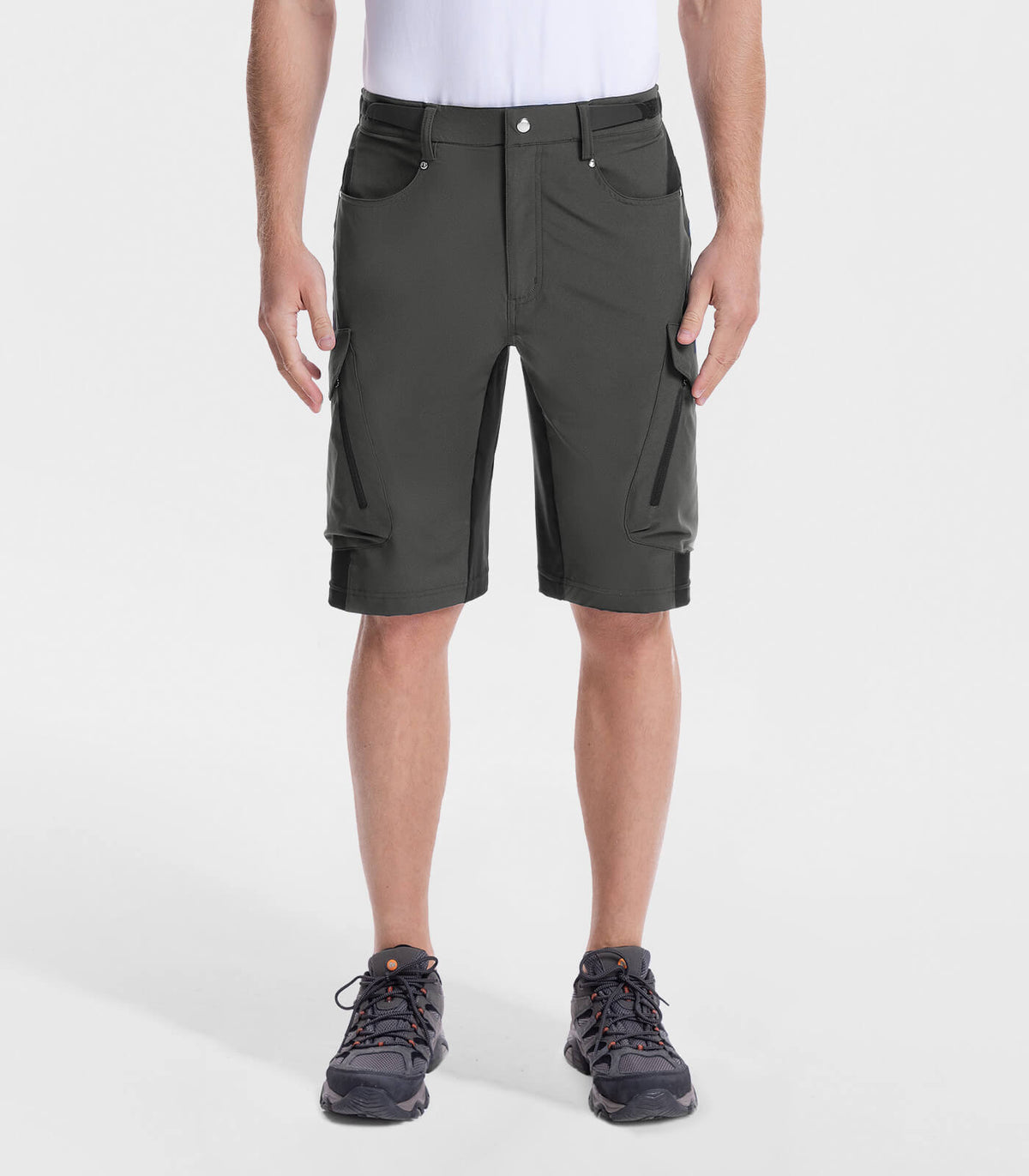 Men's Outdoor Quick Dry Lightweight Stretchy Shorts for Hiking #Color_dark grey