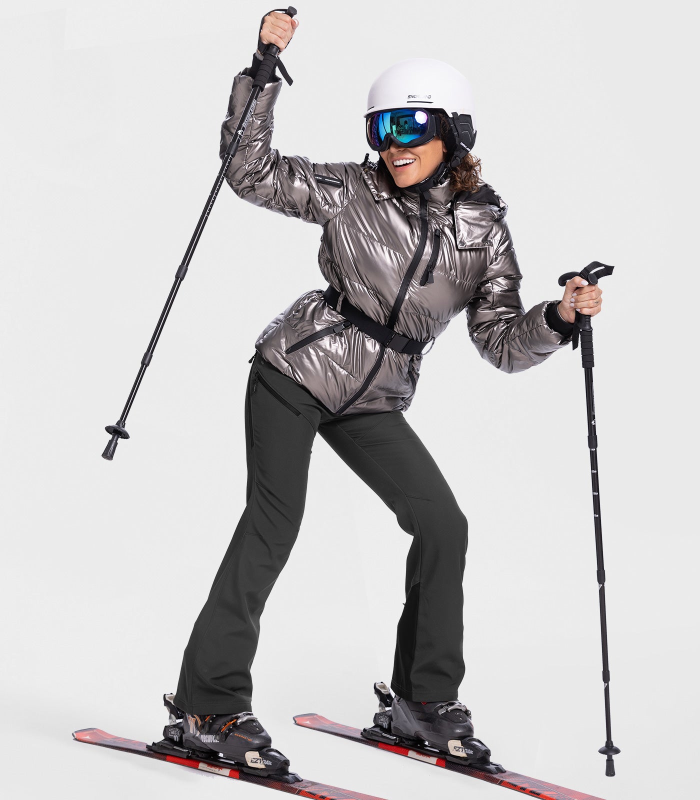 Women's Snow Ski Fleece lined Pants - SnowVenture W048