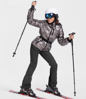 Women's Snow Ski Fleece lined Pants - SnowVenture W048