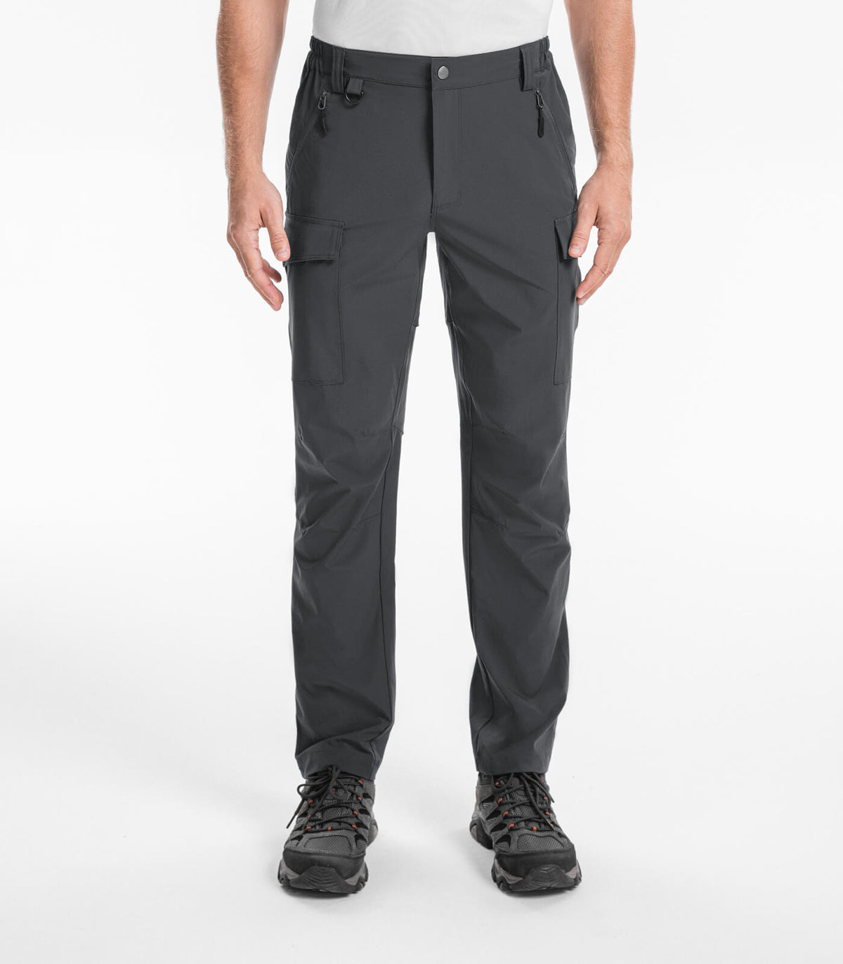 Moosehill Men's Hiking Cargo Pants #Color_Dark Grey