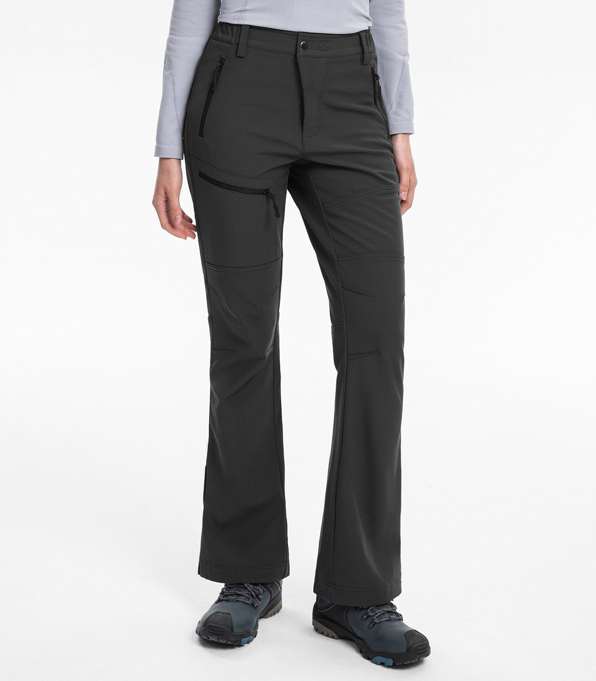 Women's Snow Ski Pants #Color_dark grey