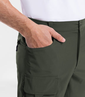 Men's Cargo Hiking Shorts Lightweight Water Resistant - TrailPioneer M026