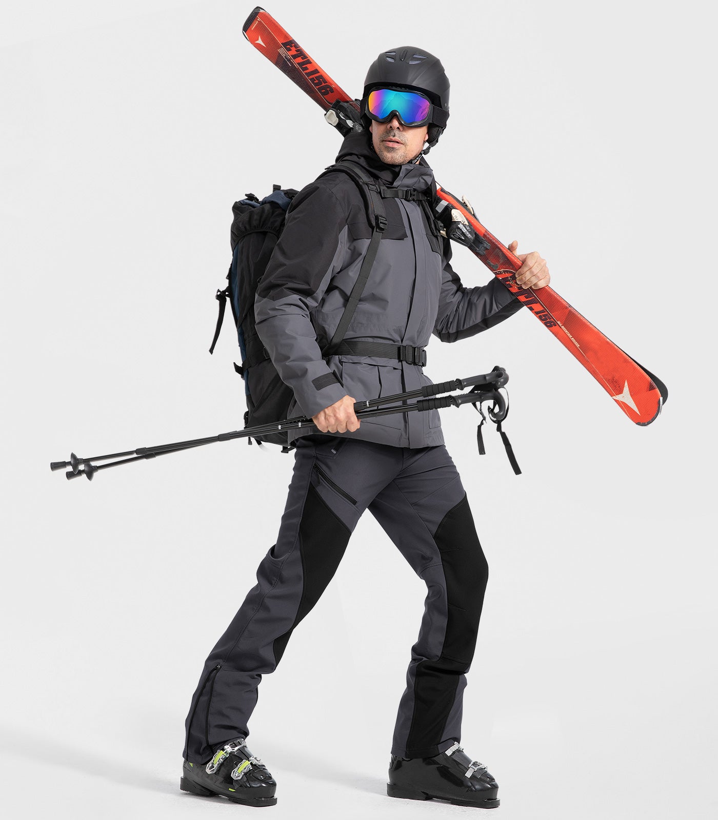 Men's Snow Ski Fleece lined Pants - SnowVenture M055