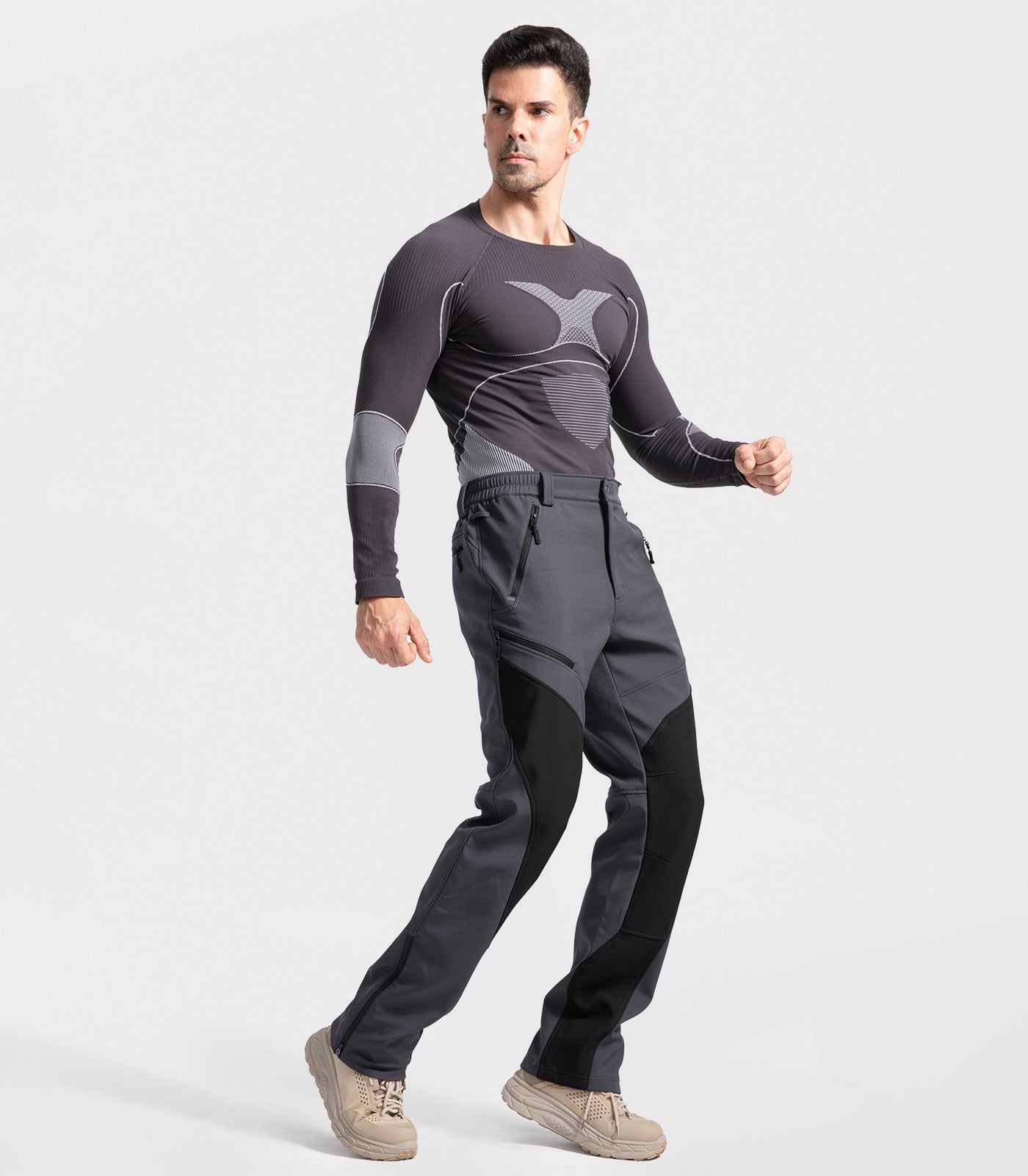 Men's Snow Ski Fleece lined Pants - SnowVenture M055