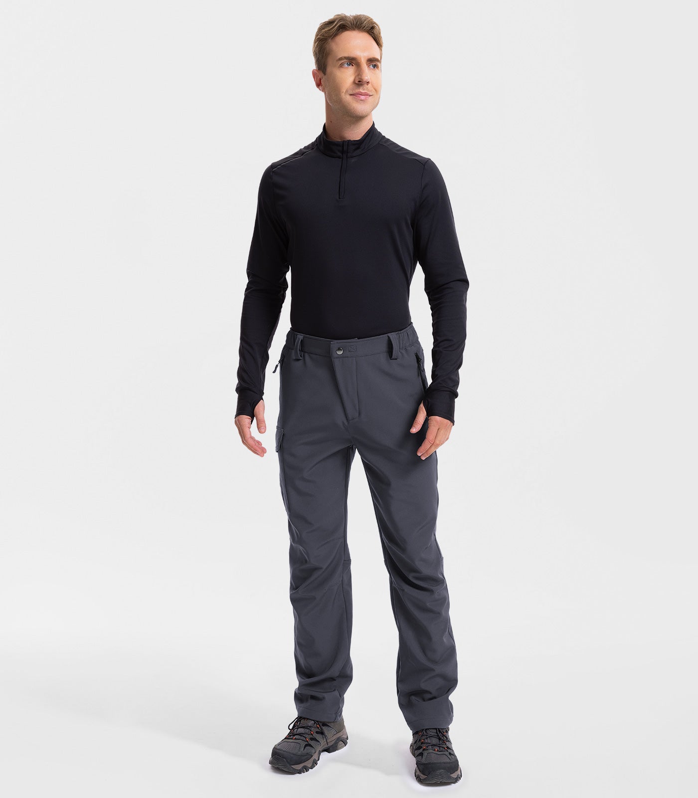 Men's Snow Pants - Stay Warm with Fleece Lined Comfort