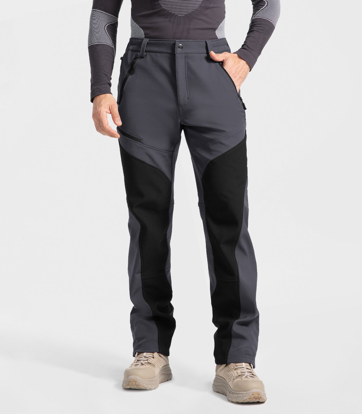 Men's Snow Ski Fleece lined Pants - SnowVenture M055