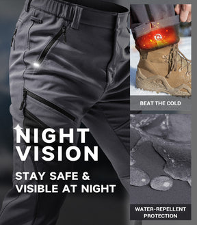 Men's Snow Ski Fleece lined Pants - SnowVenture M055