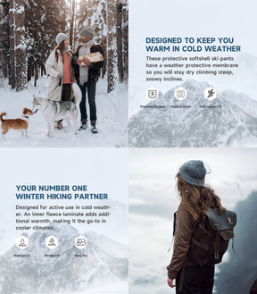 Women's Snow Ski Hiking Pants - SnowVenture W003