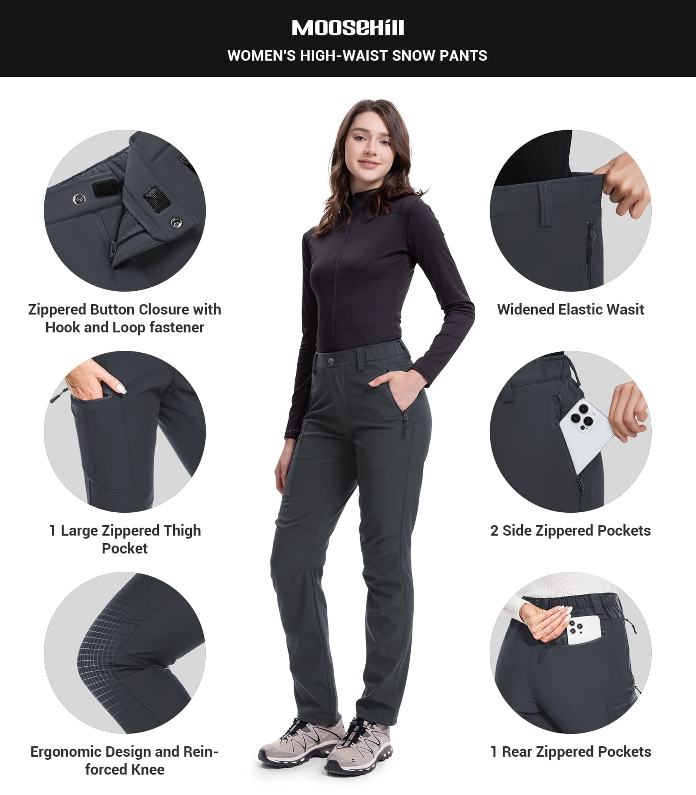 Women's Snow Ski Hiking Pants - SnowVenture W003