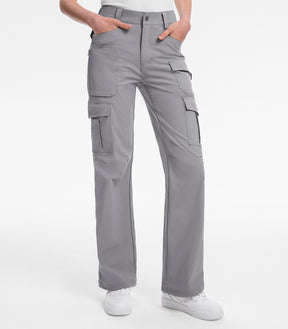 Women's Cargo Hiking Pants / High-Waisted & Lightweight - HikerFlex W038