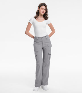 Women's Cargo Hiking Pants / High-Waisted & Lightweight - HikerFlex W038