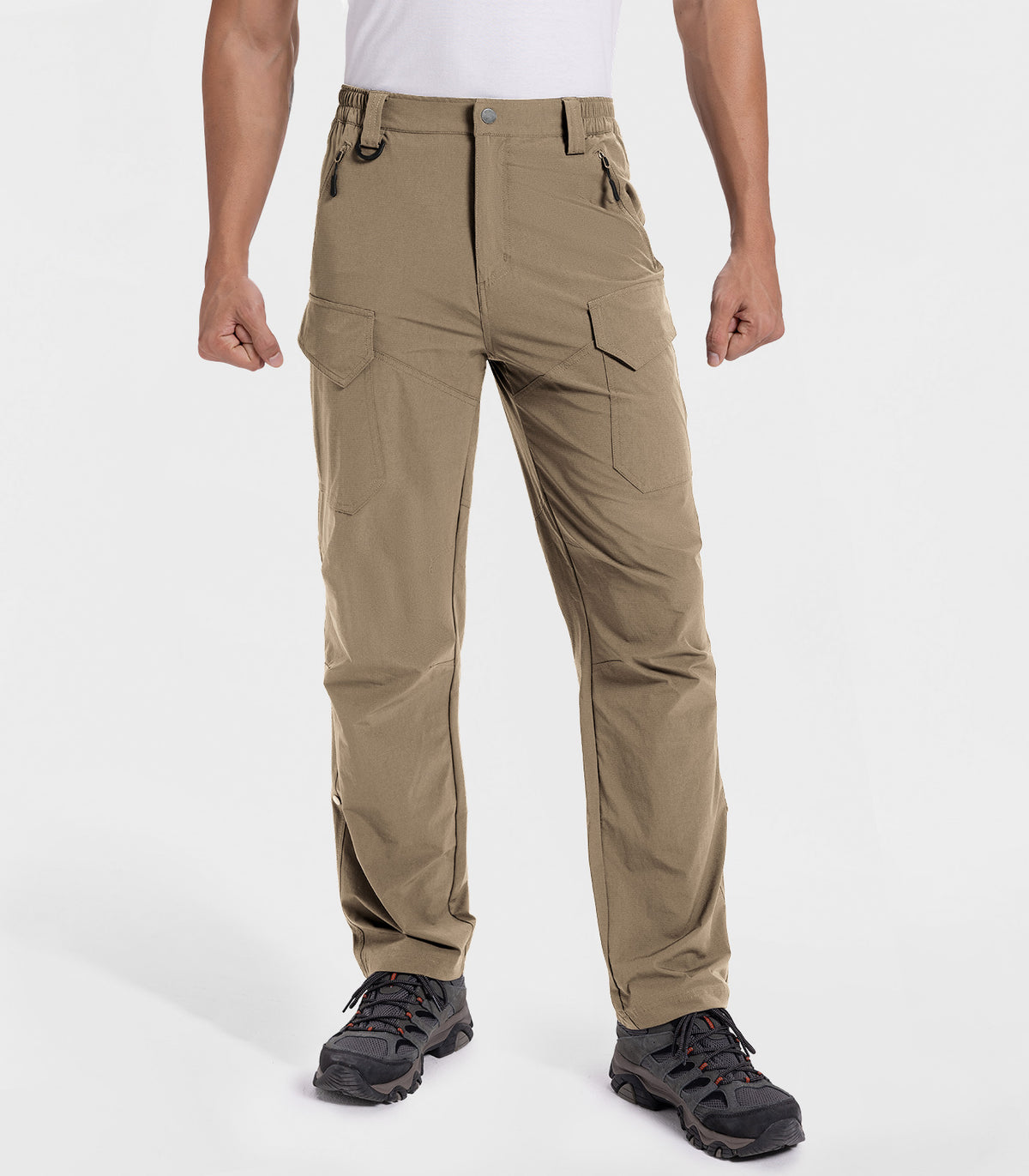 Moosehill Men's Hiking Cargo Pants #Color_Khaki