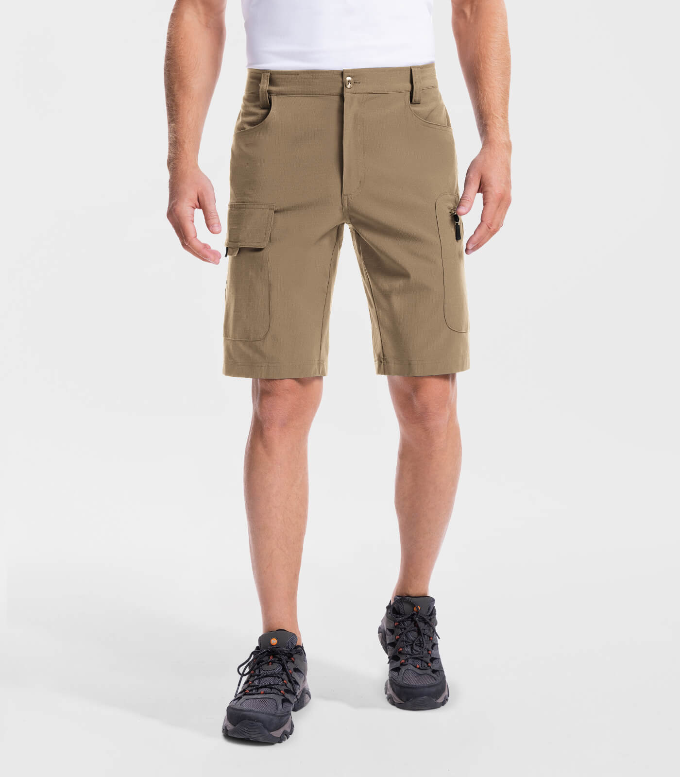 Men's Cargo Hiking Shorts Lightweight Water Resistant - TrailPioneer M026