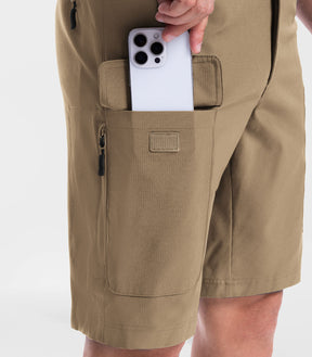 Men's Cargo Hiking Shorts Lightweight Water Resistant - TrailPioneer M026