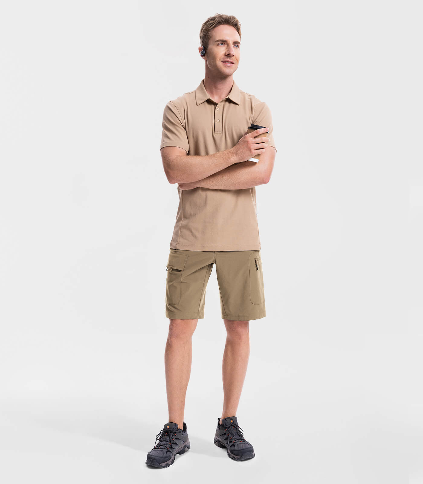 Men's Cargo Hiking Shorts Lightweight Water Resistant - TrailPioneer M026