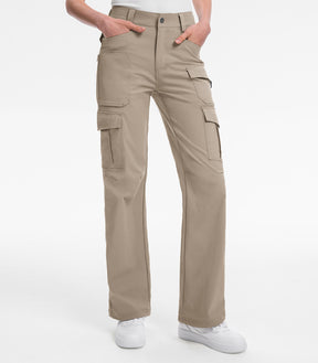 Women's Cargo Hiking Pants / High-Waisted & Lightweight - HikerFlex W038