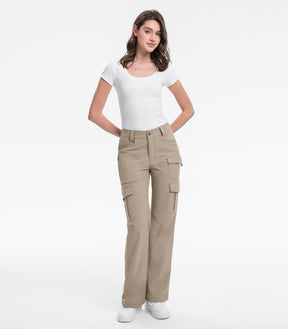 Women's Cargo Hiking Pants / High-Waisted & Lightweight - HikerFlex W038
