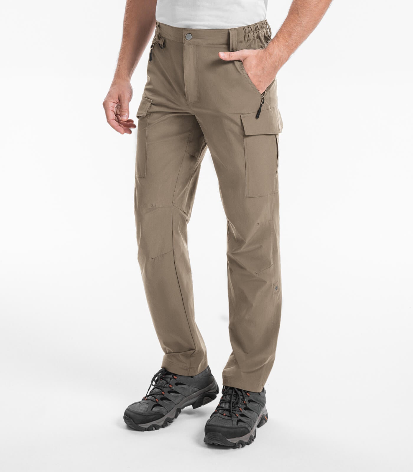 Men's Hiking Cargo Pants Water-Resistant Quick Dry - HikerFlex M033