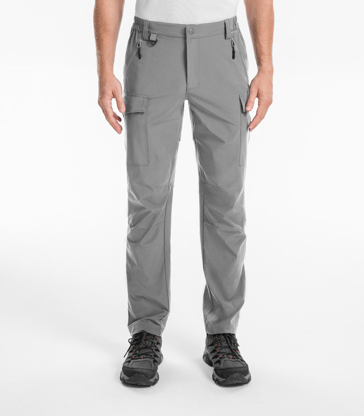 Moosehill Men's Hiking Cargo Pants #Color_Light Grey