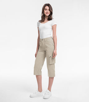 Damen Cargo Capri-Hosen 12