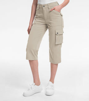Damen Cargo Capri-Hosen 12
