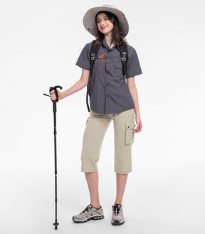 Damen Cargo Capri-Hosen 12