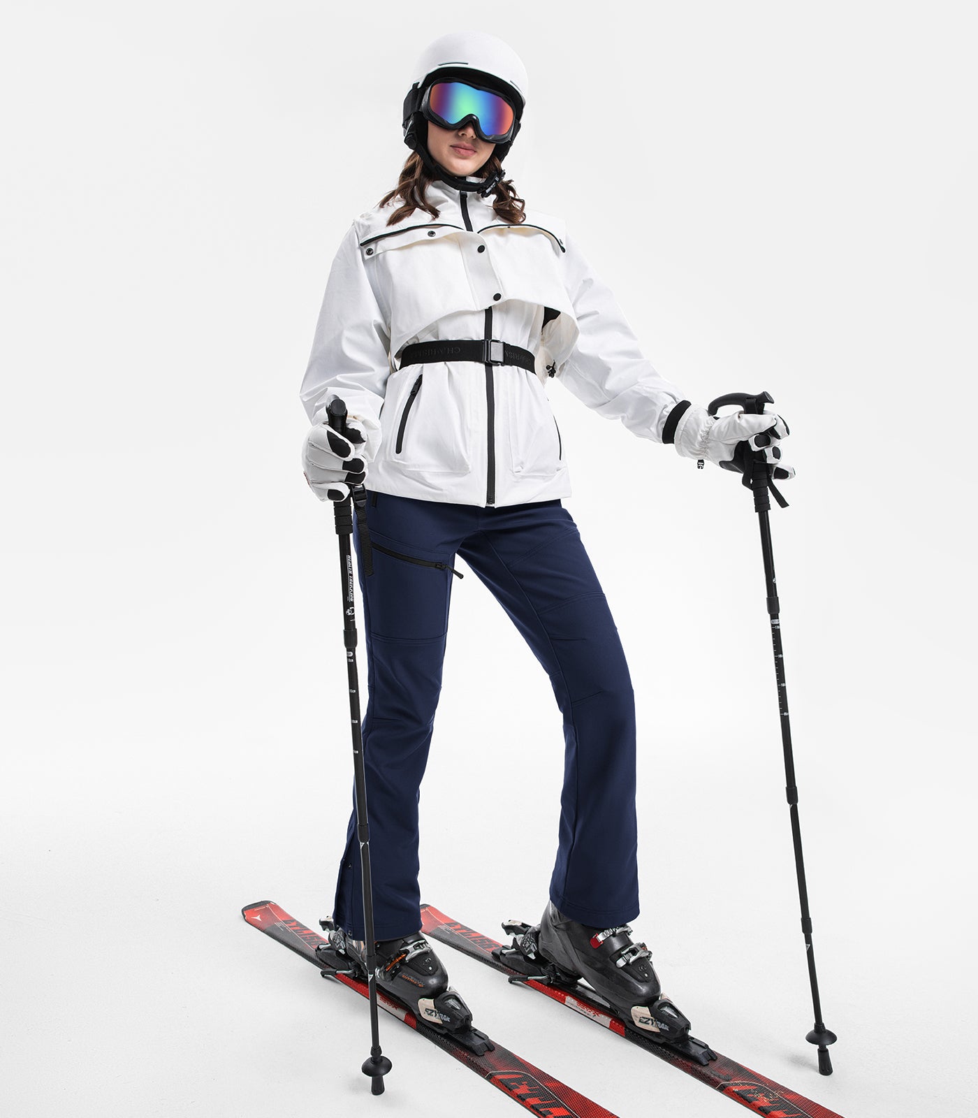 Pantaloni de drumeție evazați pentru schi pe zăpadă pentru femei - SnowVenture W021