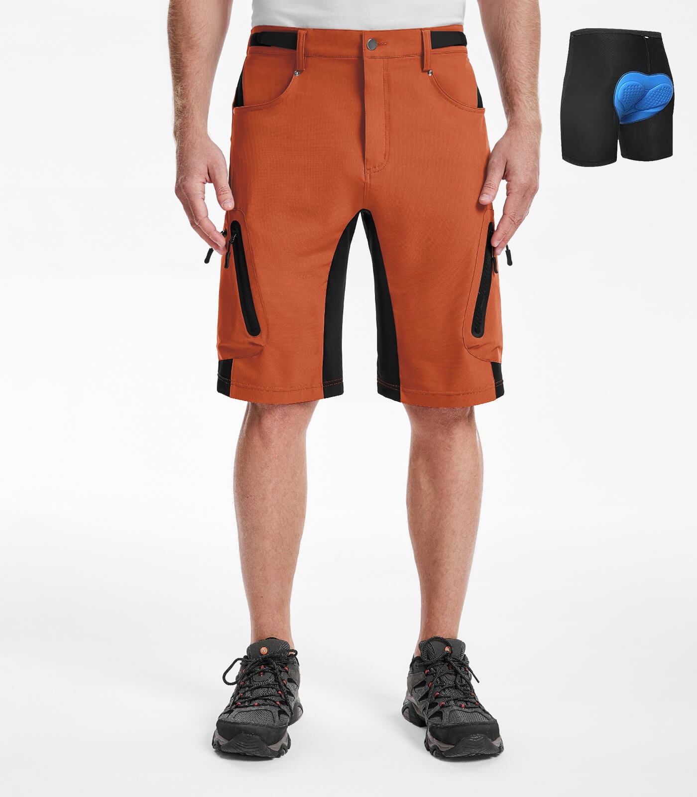 mountainbike shorts herren günstig Herren 4D Gepolsterte Mountainbike-Shorts