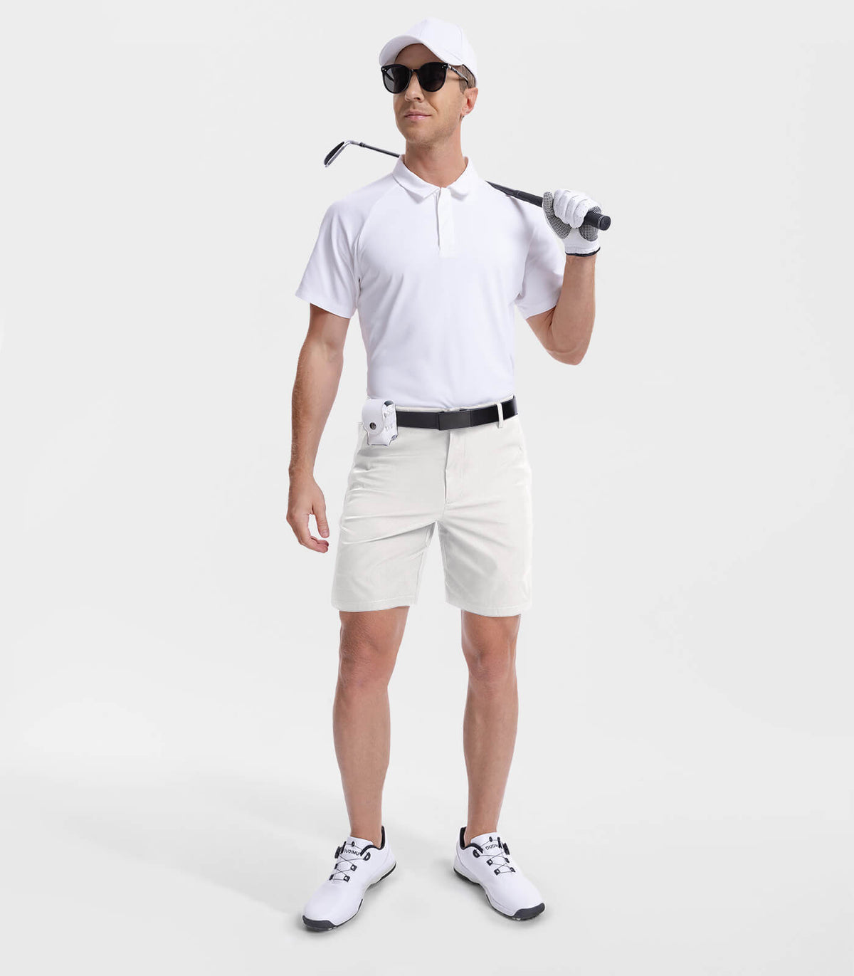 Moosehill Men's Golf Shorts #Color_7"- White