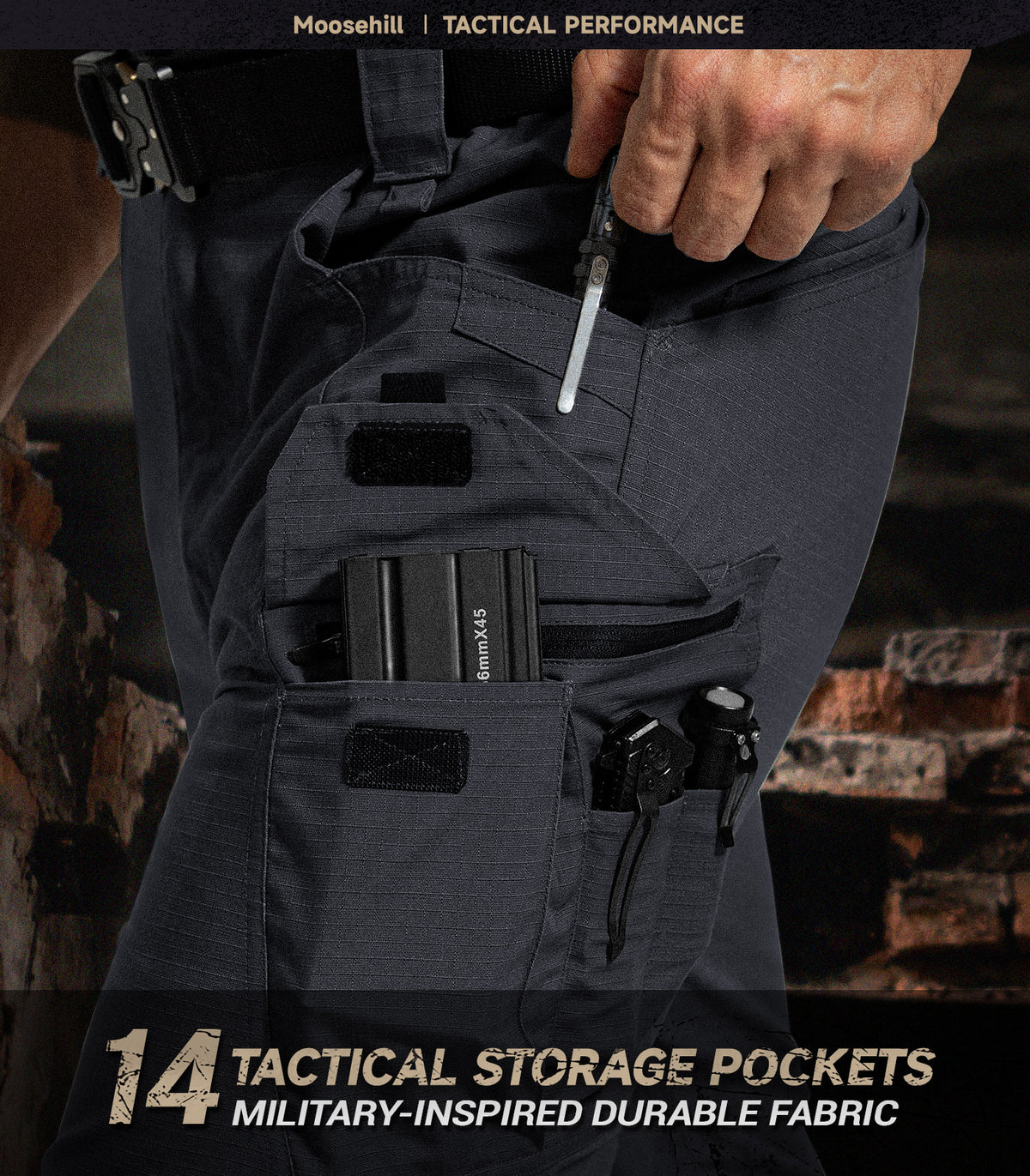 Pantaloni tactici cargo pentru bărbați - HikerFlex M052