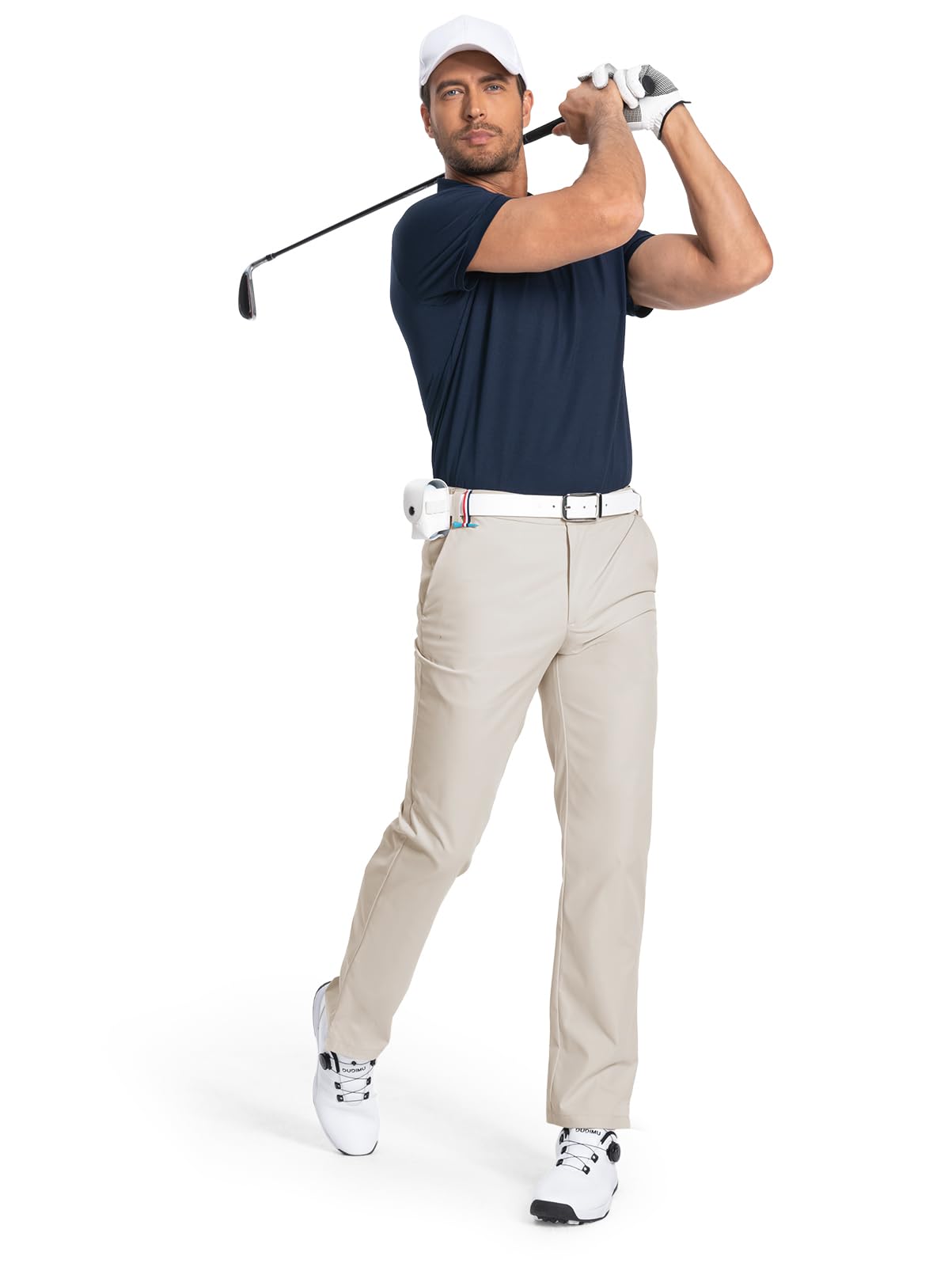 Men's Golf Pants Classic Fit Stretch Quick Dry Lightweight Dress Work Casual Outdoor Comfy Trousers with Pockets