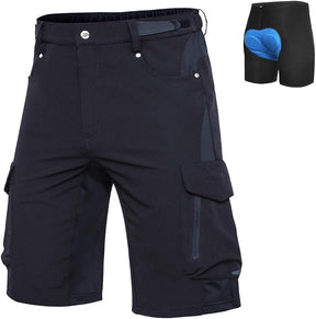 Shorts de vélo de montagne rembourrés pour hommes 06