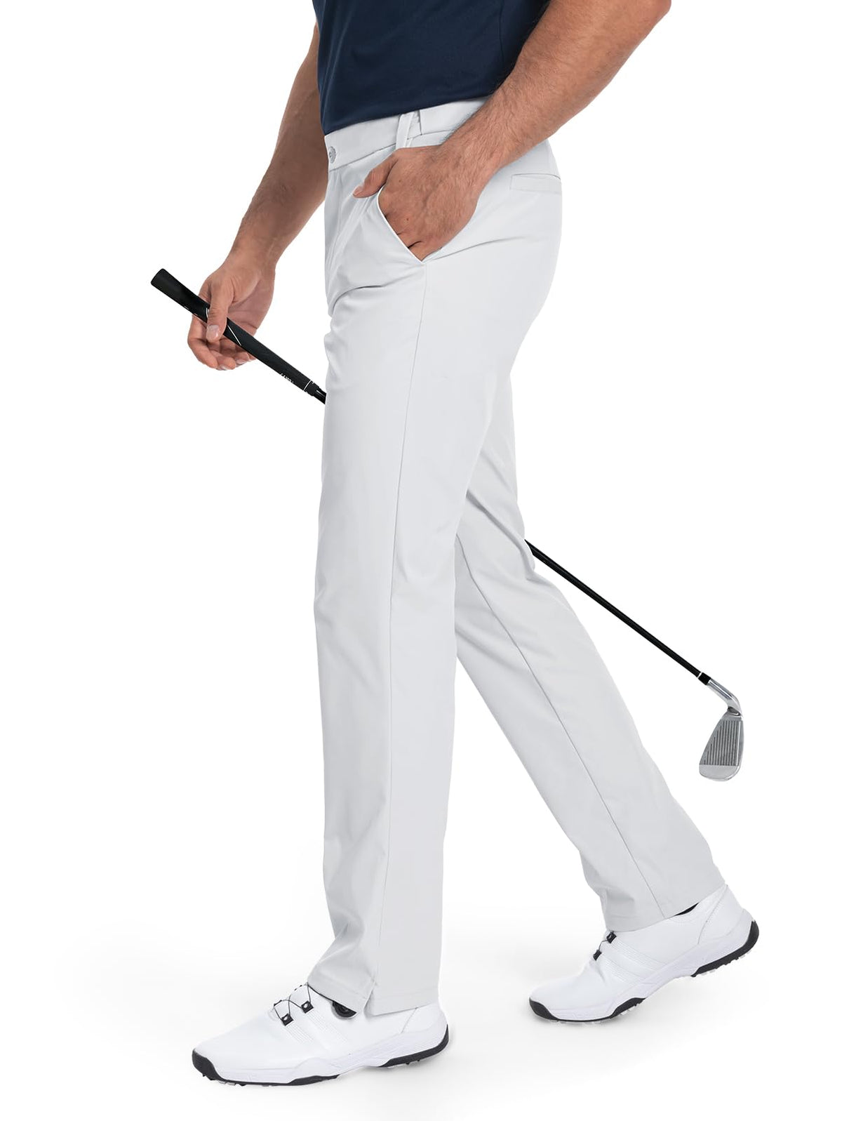 Moosehill Men's Golf Pants #Color_Off-white