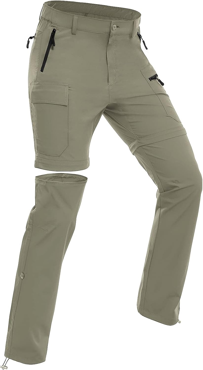 Women's Hiking Pants Convertible Zip Off Quick Dry Pants #Color_sage