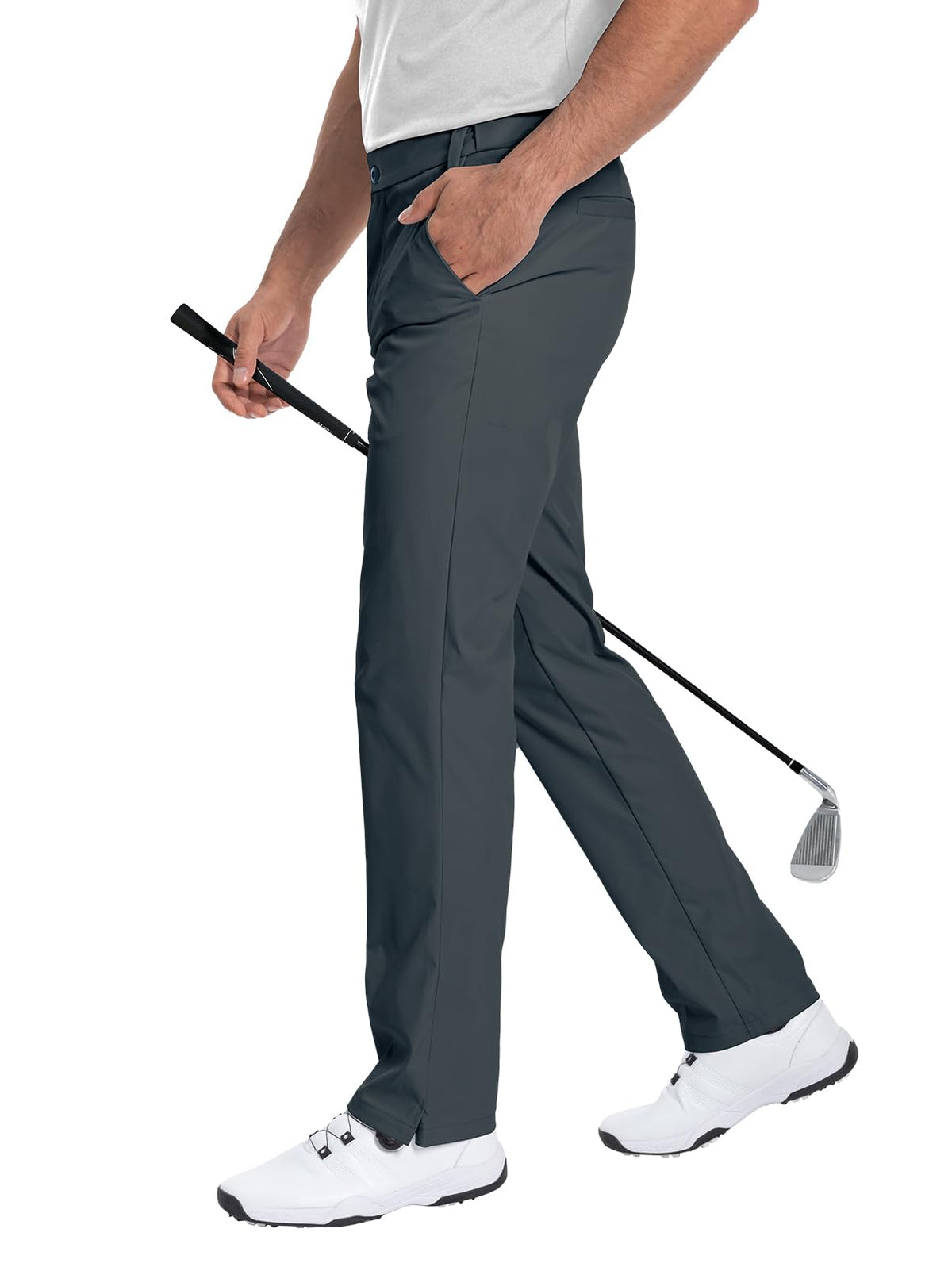Moosehill Men's Golf Pants #Color_Dark grey