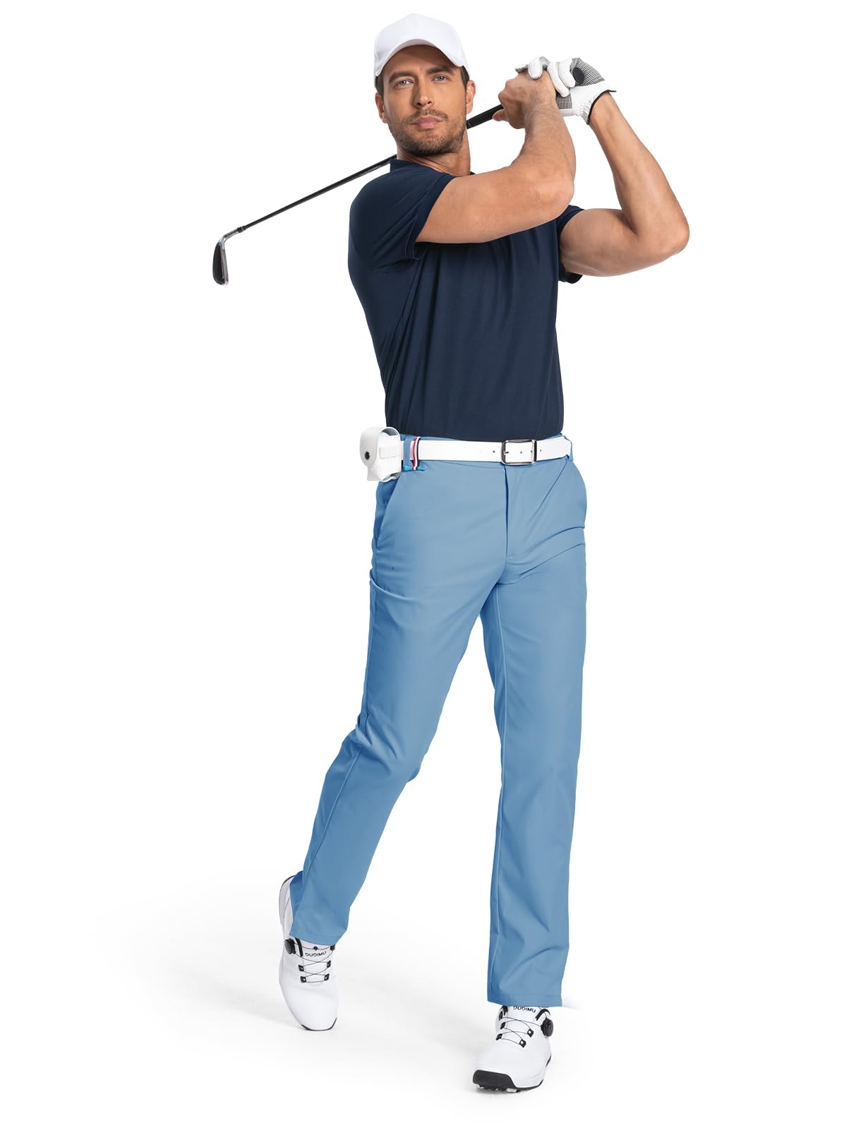 Men's Golf Pants Classic Fit Stretch Quick Dry Lightweight Dress Work Casual Outdoor Comfy Trousers with Pockets