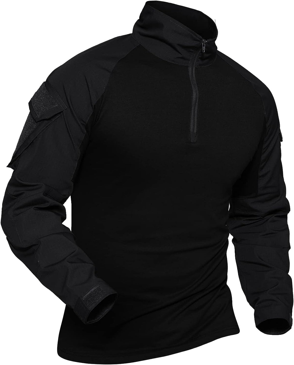Combat Tactical Shirt for Men #Color_Black - 4 Pockets