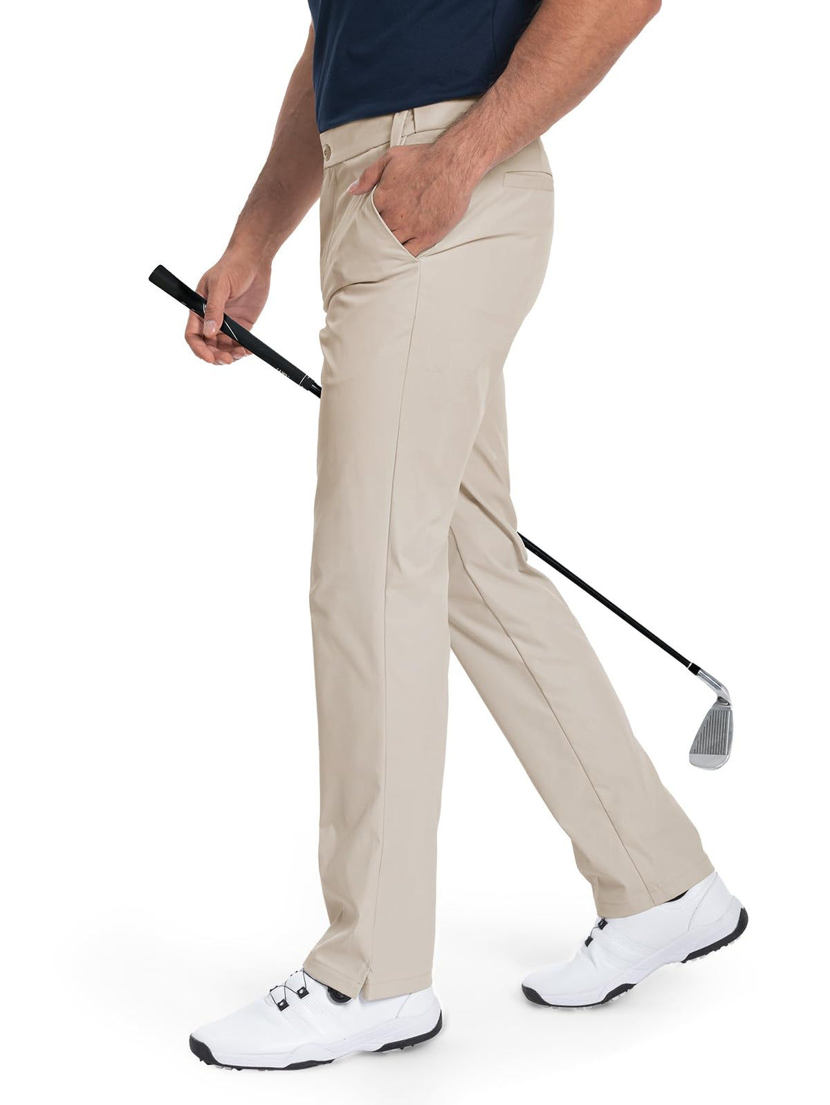 Moosehill Men's Golf Pants #Color_Oatmeal Khaki
