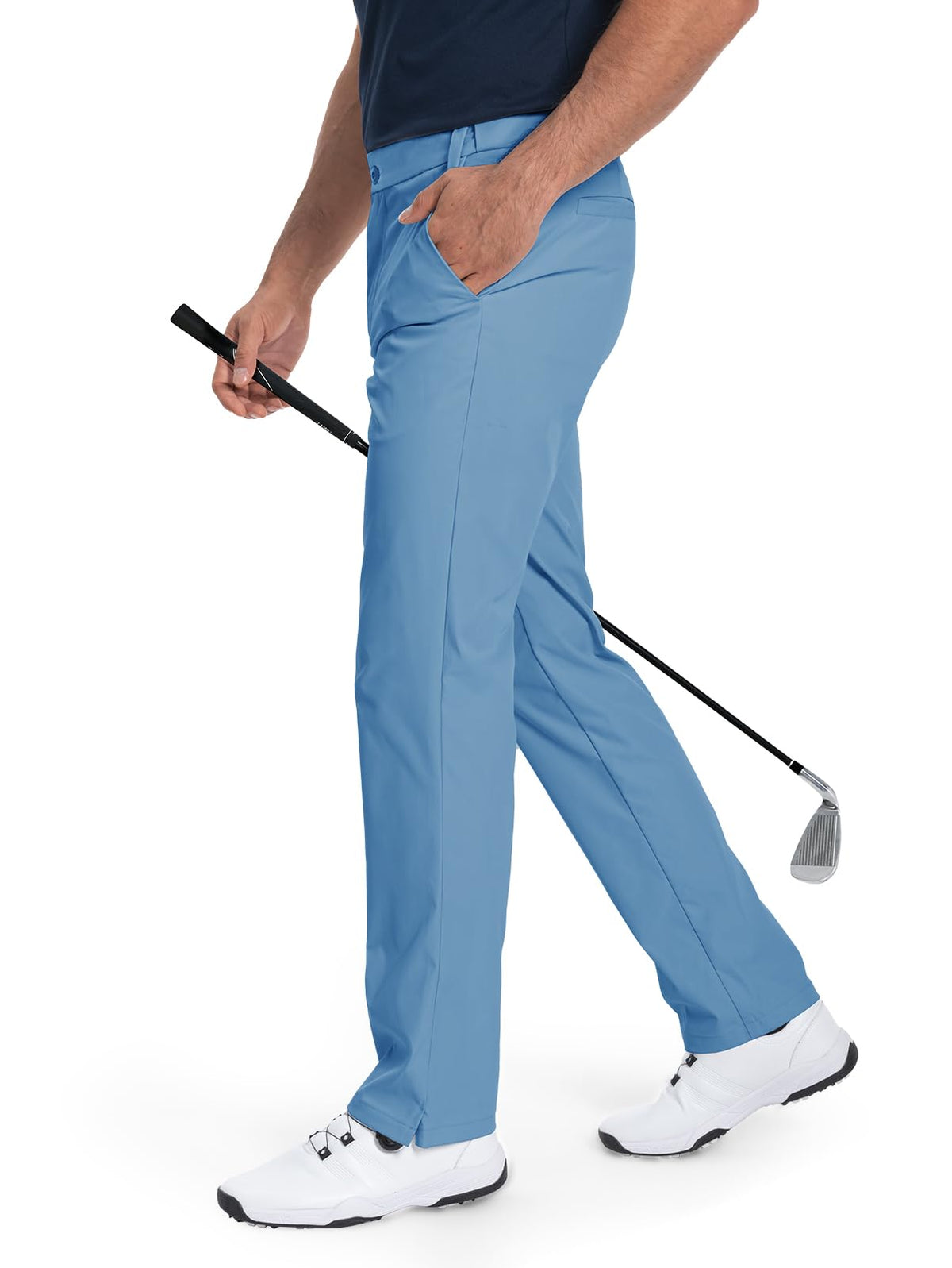Moosehill Men's Golf Pants #Color_Steel Blue