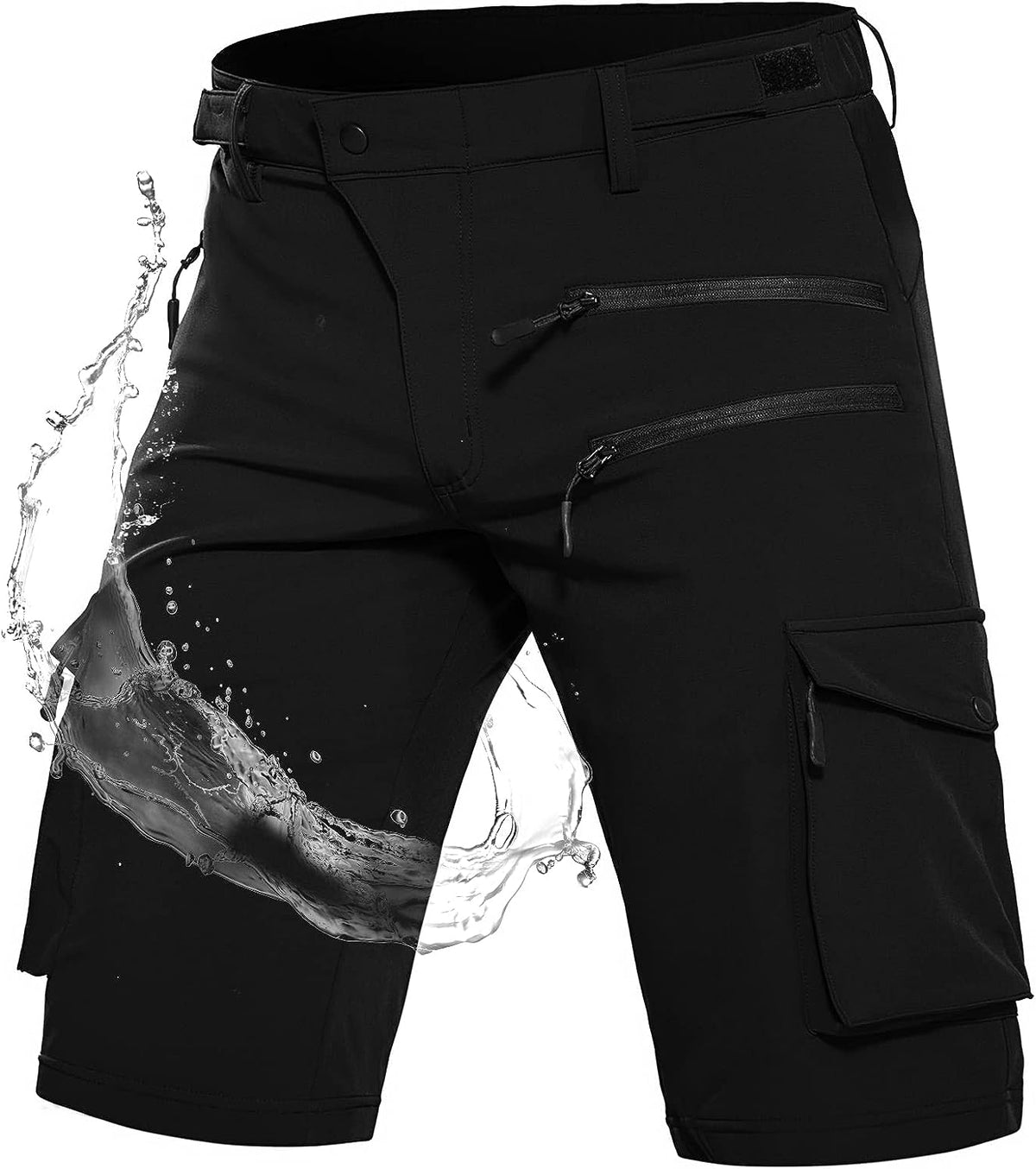 Men's Hiking Shorts Tactical Shorts #Color_black