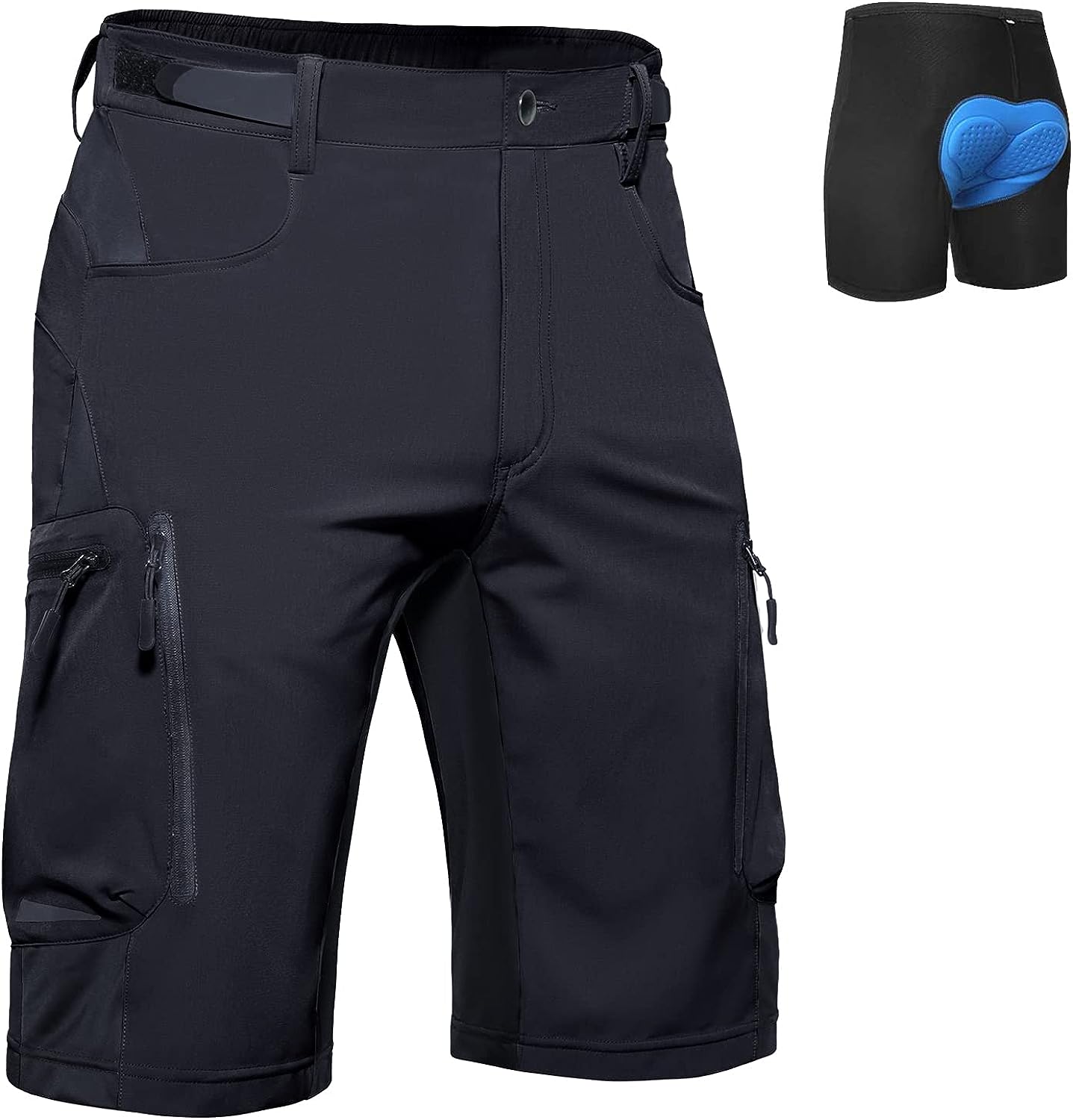 Pantalones cortos de montaña acolchados para hombre 27