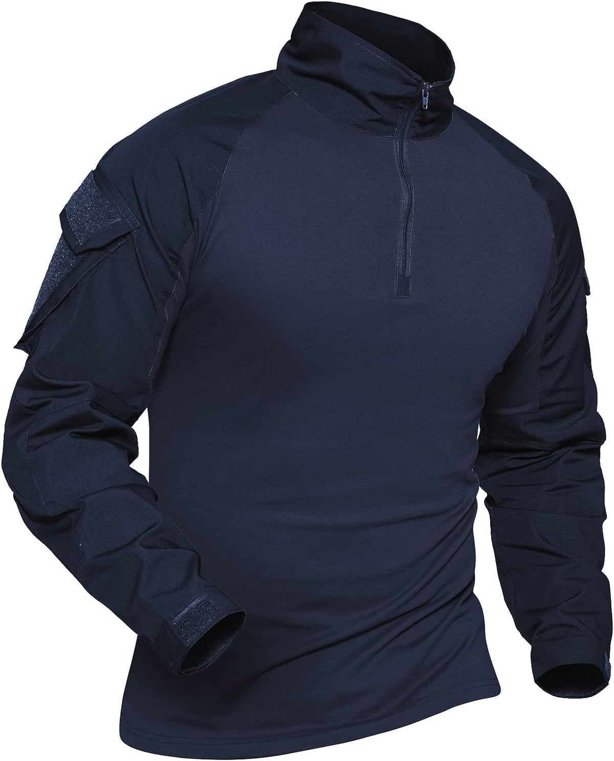 Combat Tactical Shirt for Men #Color_Navy - 2 Pockets