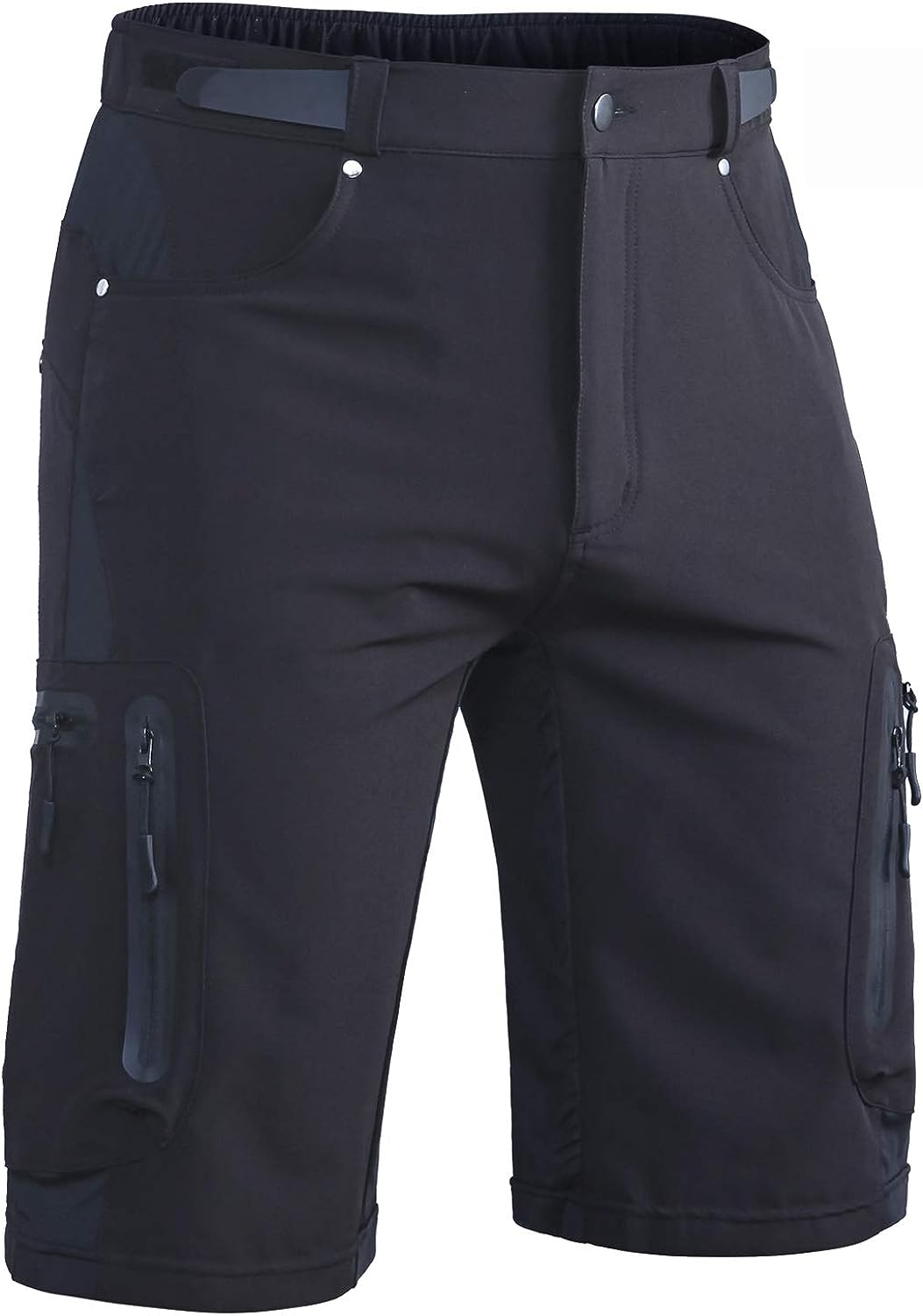 Men's Hiking Cargo Shorts #Color_black