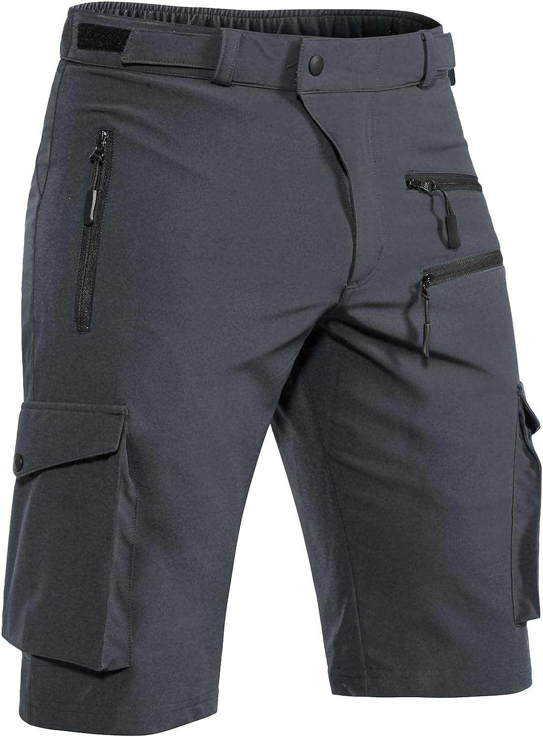 Moosehill Men's Mountain Bike Shorts Stretch MTB Shorts Quick Dry with Zipper Pocket