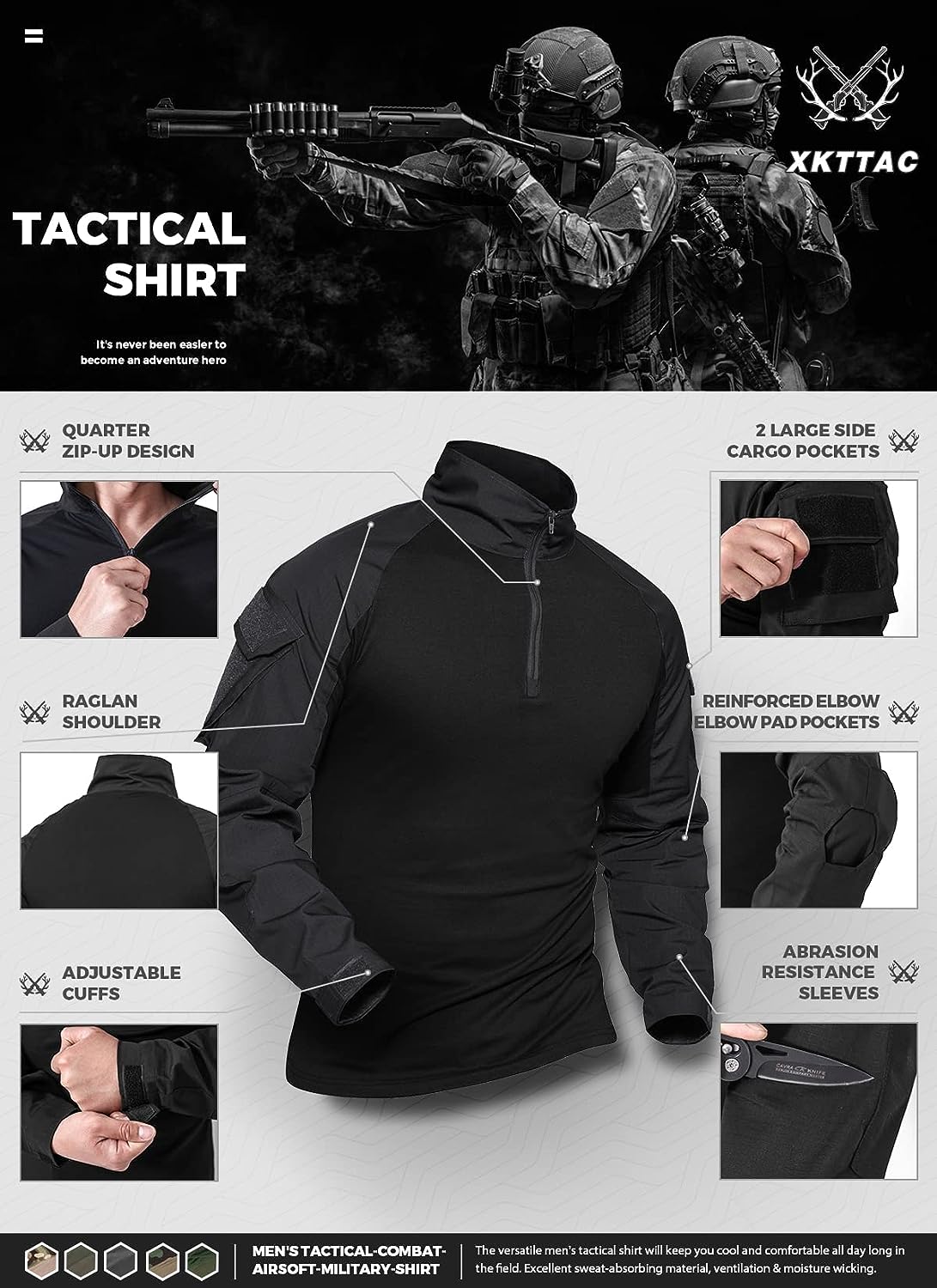Combat Tactical Shirt for Men