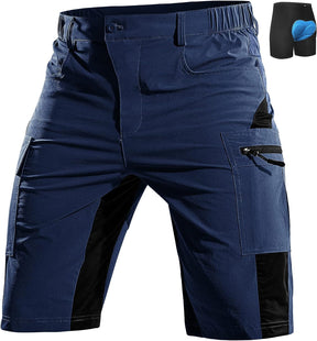 Pantalones cortos de montaña acolchados para hombres 13