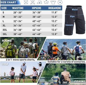 Mens MTB Mountain Bike Shorts